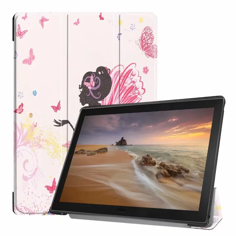 Чехол для lenovo Tab E10 TB-X104F 10," из искусственной кожи, умный чехол-подставка для lenovo Tab E 10X104, защитный чехол для планшета+ ручка