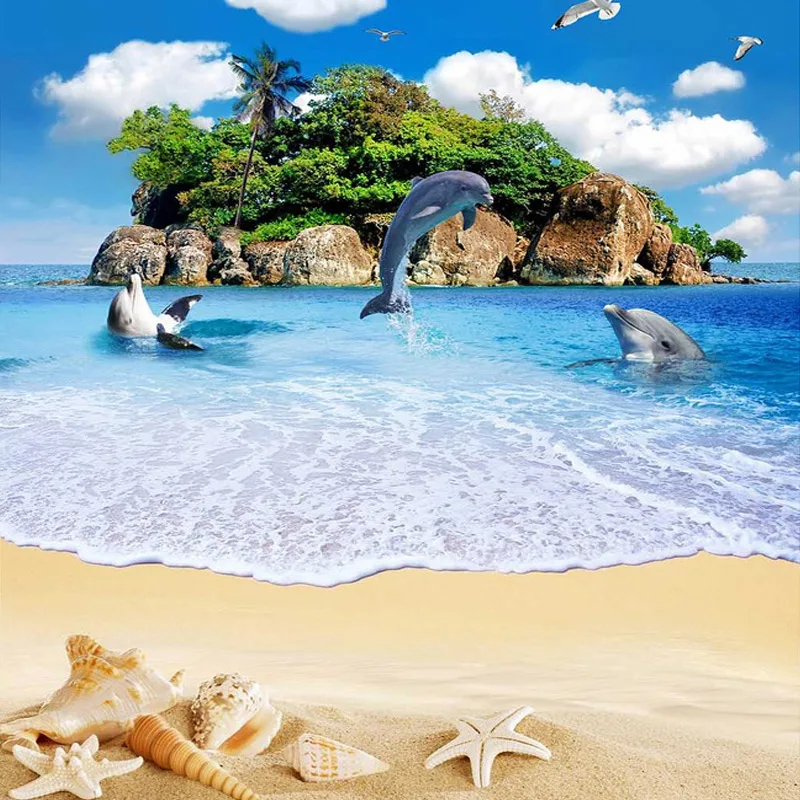 3D Настенные обои на заказ ПВХ виниловые водонепроницаемые самоклеящиеся