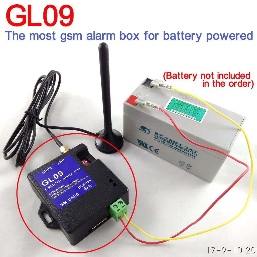8 канальная GSM sms сигнализация работающая от батареи для домашней сигнализации