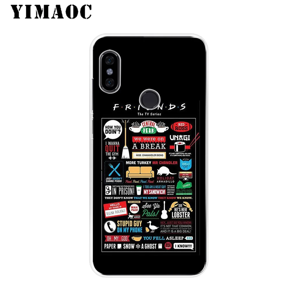 Мягкий силиконовый чехол для ТВ-шоу YIMAOC Friends Xiaomi mi 9 8 SE 6 6X 5X x 2S A2 Lite A1 Xiao POCOPHONE F1 MAX 3 |