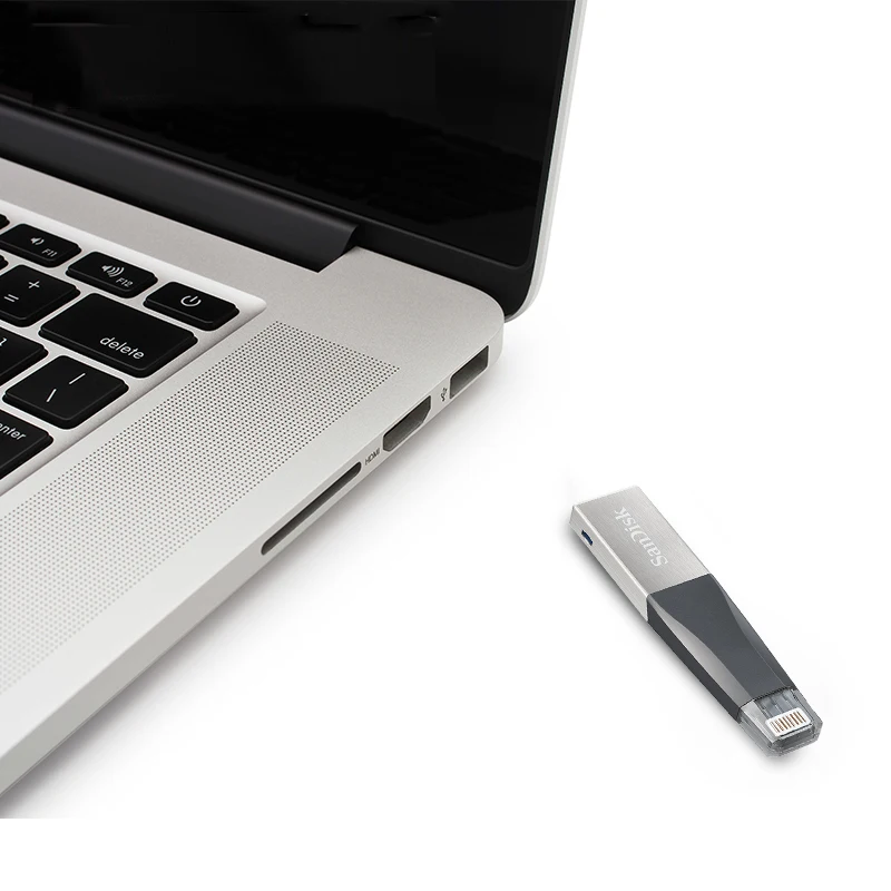 SanDisk usb флэш накопитель 16 ГБ 32 mfi контроллеров USB 3.0 OTG 64 128 memory stick 90 МБ/с. флешки для