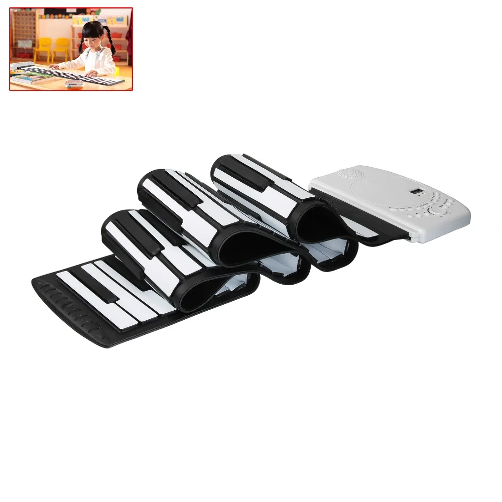 Новые творческие Беспроводной клавиатура md88s USB MIDI Roll Up Пианино комплект с гибким