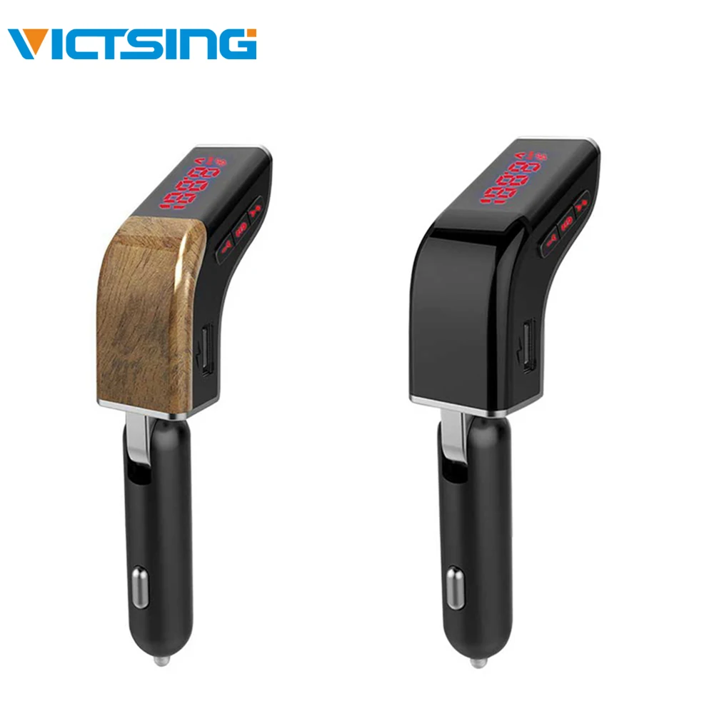 VicTsing Автомобильный Bluetooth Mp3 плеер fm передатчик красный экран музыкальный USB