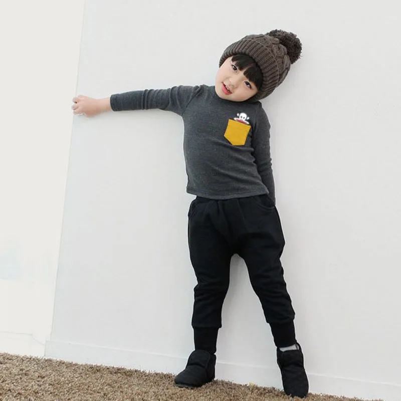 

2019 Autumn Winter Kids Girls Shirts Long Sleeve Baby Boys Girls Shirt Children Pullovers Tee Boys Clothes I0152