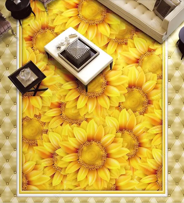 3d напольное покрытие для гостиной спальни ванной фотообои водонепроницаемый