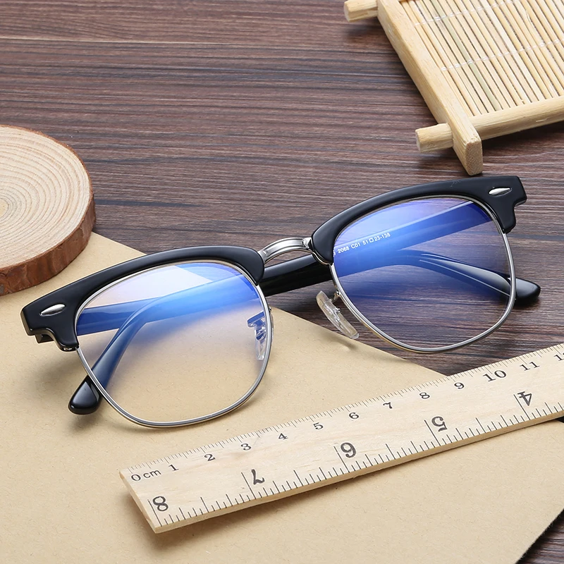 

Laura Fairy Optical Glasses Frame Material Patchwork Half Rimless Style Fashion Picture Frames for Women's Glasses