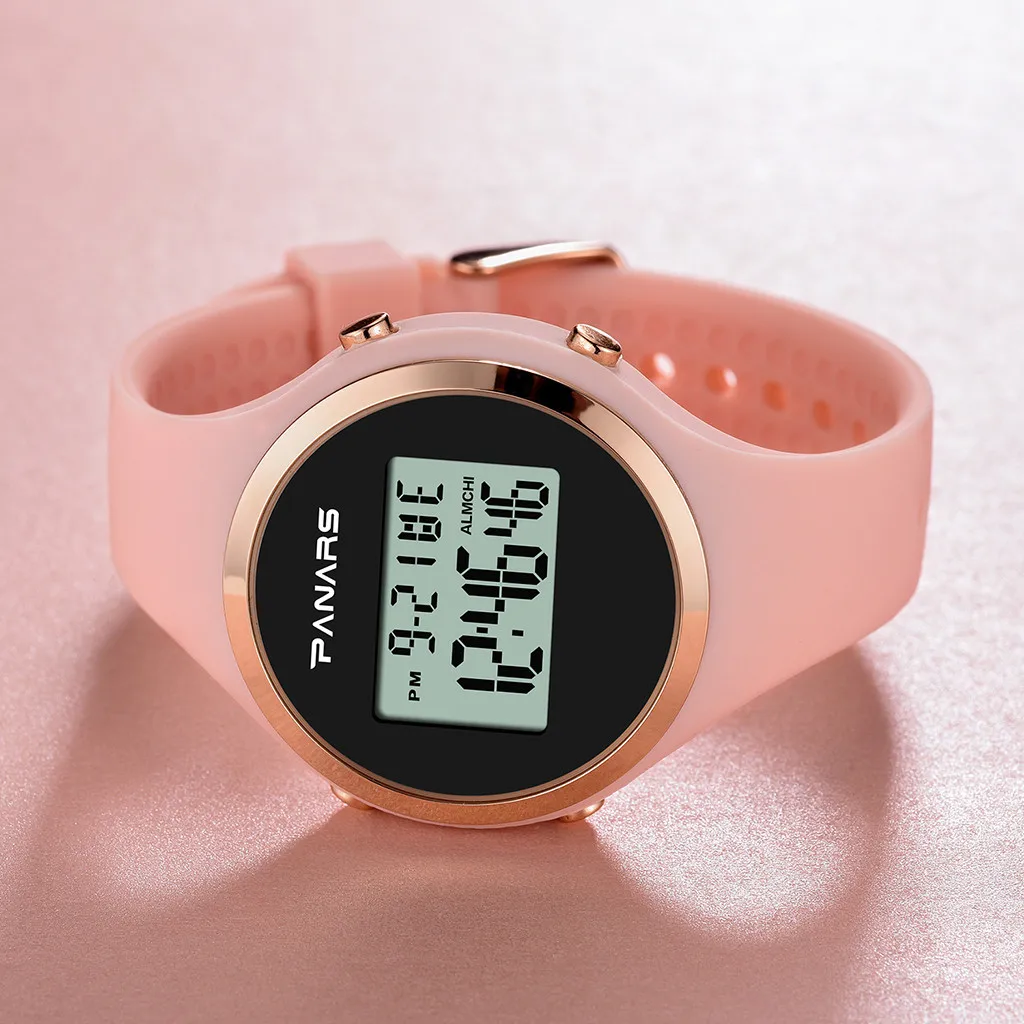 Luminous Fashion Generous And Simple Waterproof Silicone Belt Electronic Watch digital Watch fashion gif Men's watch Outdoor sp