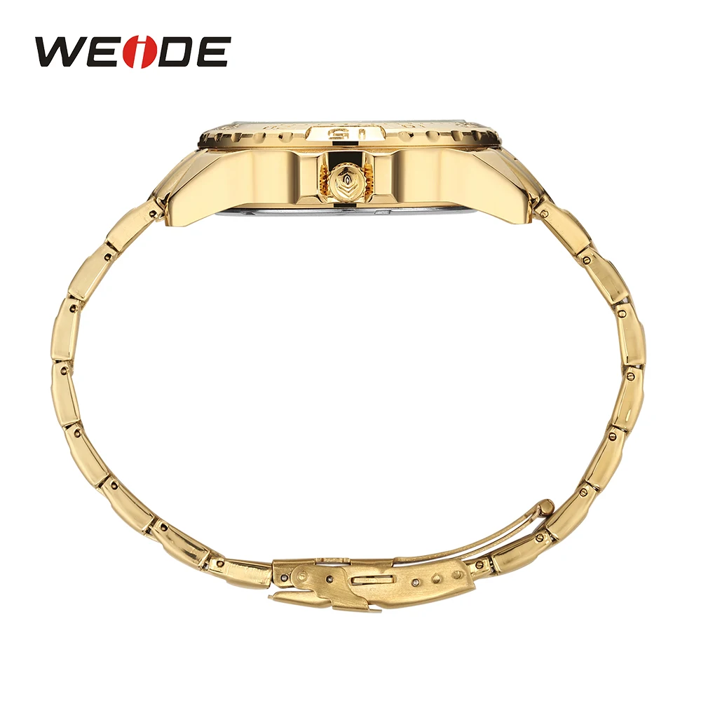 WEIDE мужские бизнес модели с солнечной энергией кварцевый механизм