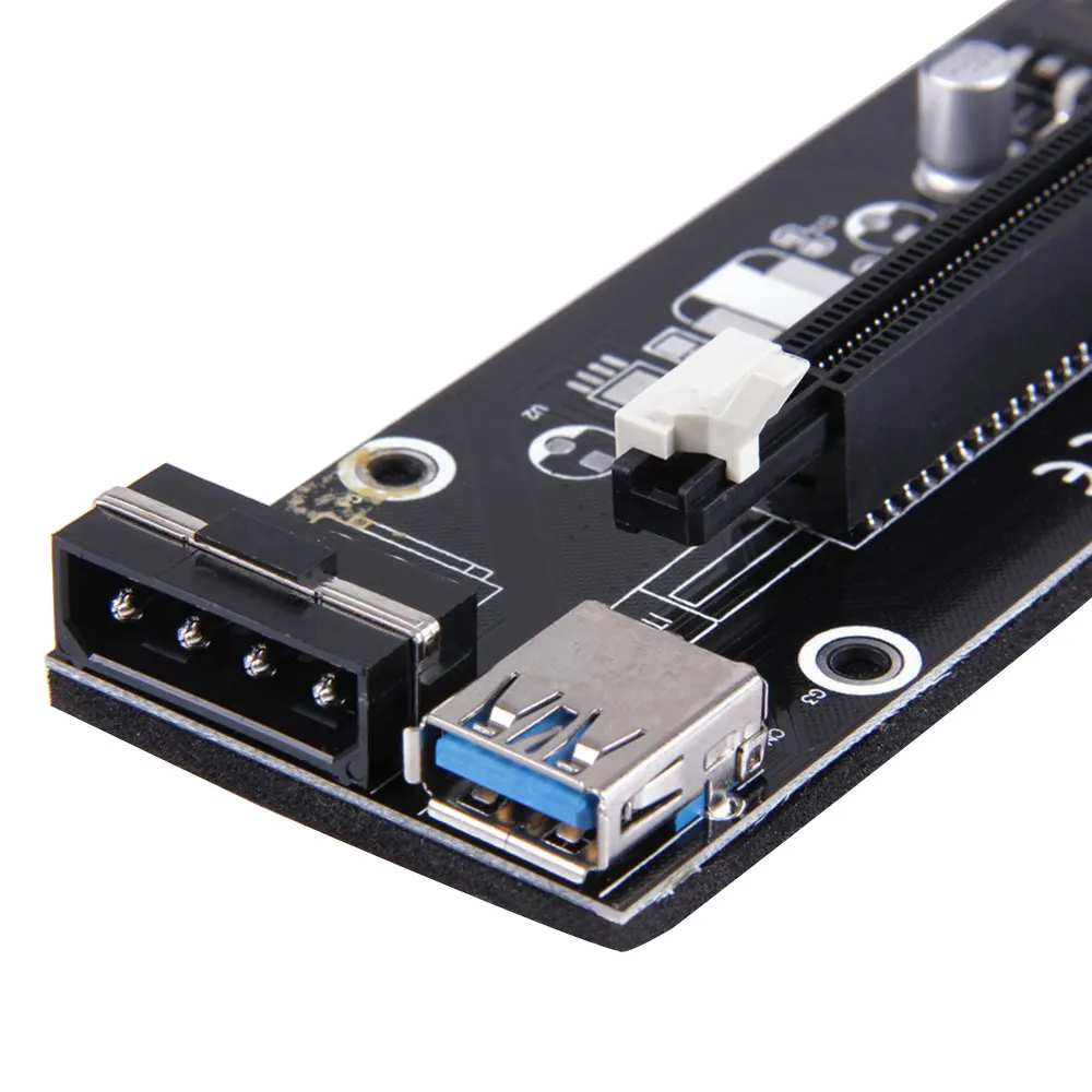 Amzdeal 5 Gbp/S высокая скорость USB 3 0 Плата расширения PCI E 1X до 16X черный BTC и т. Д.