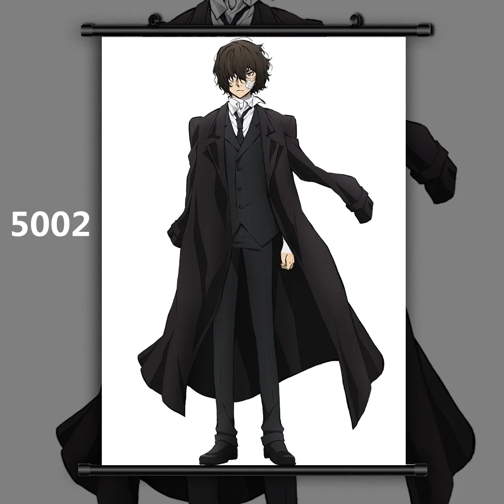 5002 Bungou бродячие собаки один Dazai Chuuya Аниме Манга плакат прокрутки - Цвет: 5002