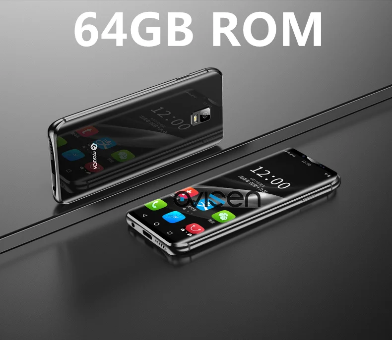 64GB Black Мини смартфон K-TOUCH i10 3,46 дюймов 16 Гб/32 ГБ/64 Гб ПЗУ телефон Лицо ID Android 8,1 маленький 4G мобильный телефон для студентов детей - Цвет: 64GB Black