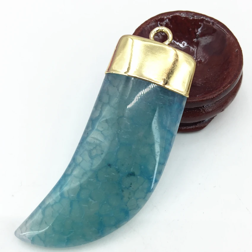 

Irregular Natural blue agat stone carnelian onyx charms pendant lucky health numen energy reiki pendulum elegant jewelry B3079