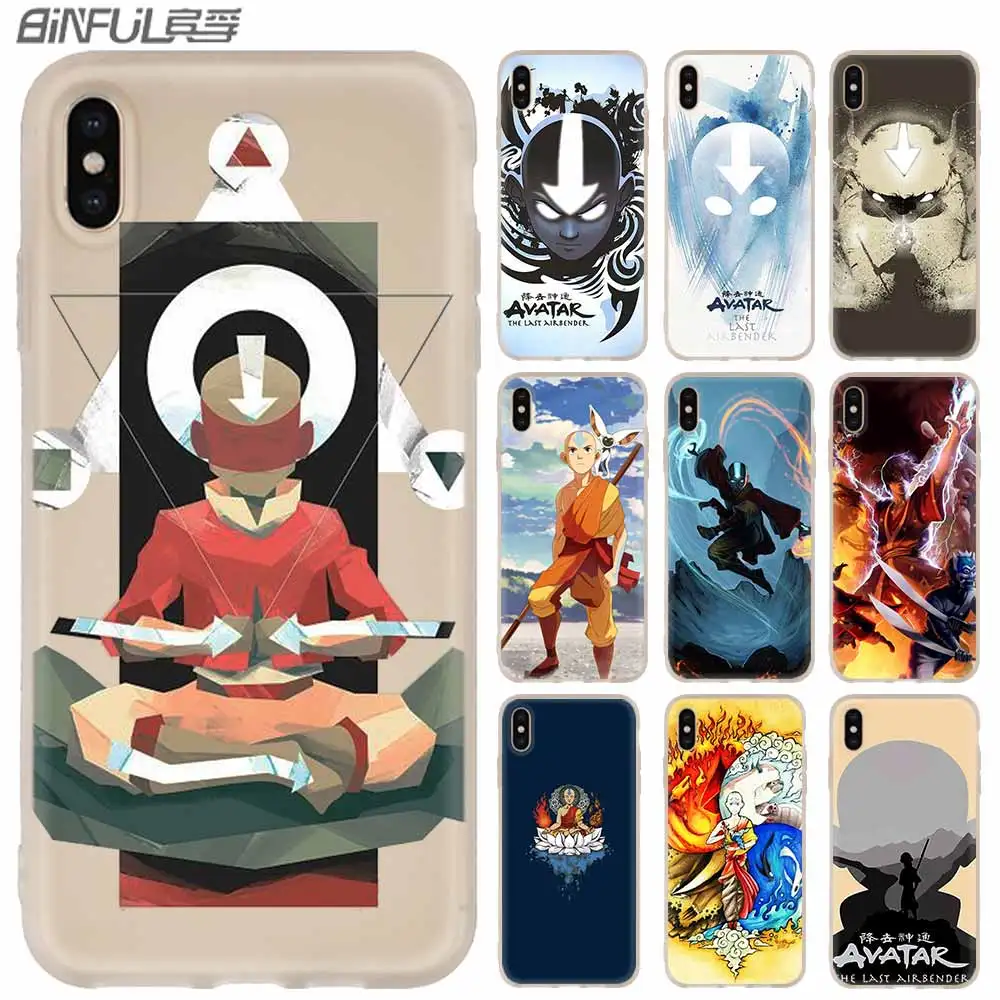 Силиконовый мягкий чехол для iPhone 11 12 Pro X XS Max XR iphone 8 7 6 Plus 5 5s SE Avatar The Last Airbender