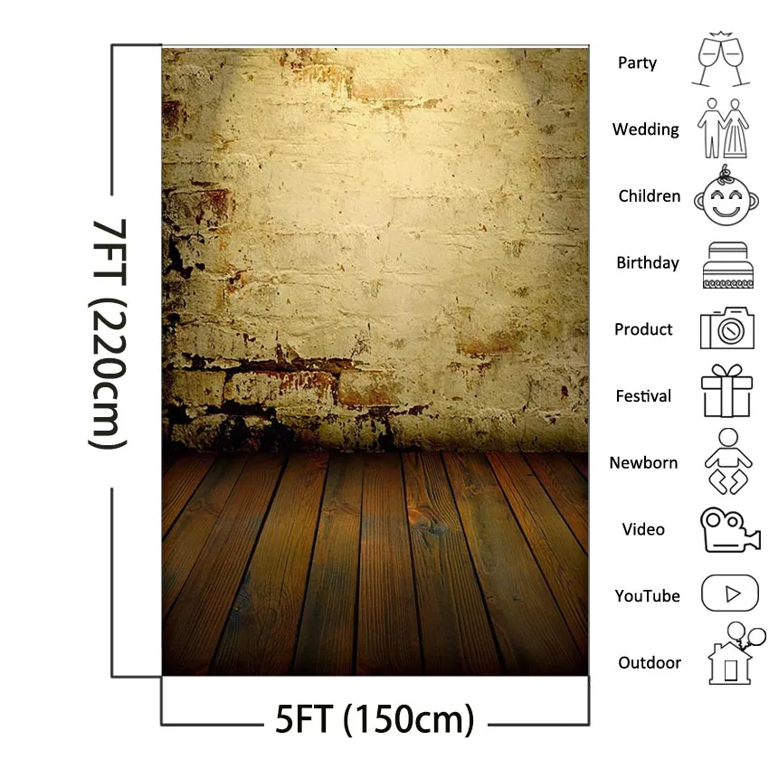 MEHOFOTO желтый текстурный настенный фон для фотосъемки Ретро деревянная доска фоны