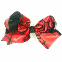 60pcs dhl free shipping large boutique hair bow red 8 inch
