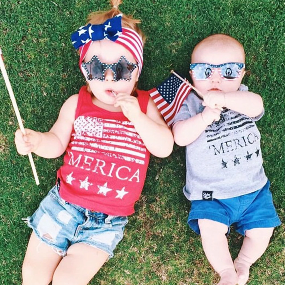 Babyinstar/Одинаковая одежда для папы и сына летняя футболка с рисунком американского