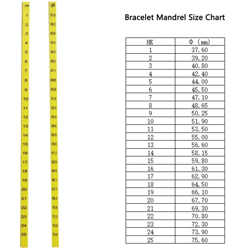 

Plastic Round Bracelet Sizing Bangle Mandrel and Rubber Hammer Wire Wrapping Tool