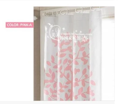 Современные оконные шторы с принтом дерева серые розовые светонепроницаемые