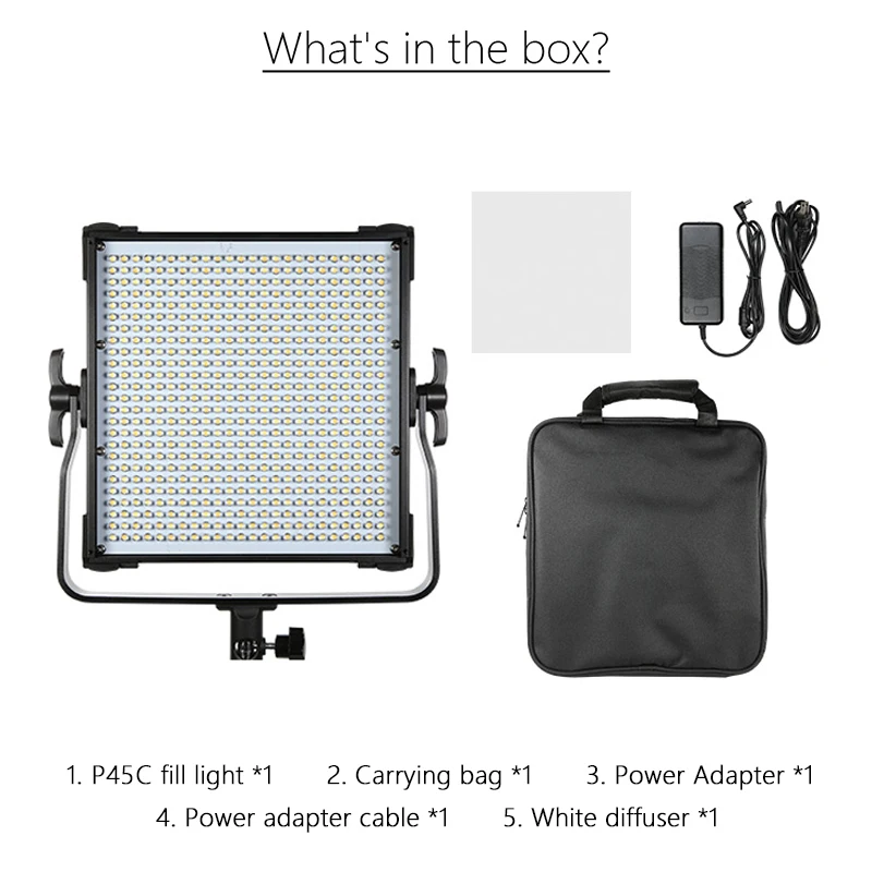 Pixel P45C LED освещение для видеосъемки Регулируемый двухцветный 3000 K 8000 ЖК дисплей