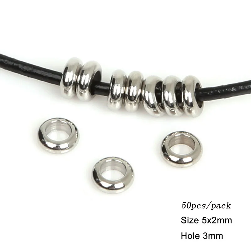 Бусины-разделители из нержавеющей стали для изготовления ювелирных изделий