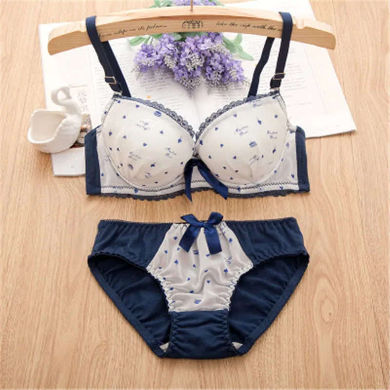 2018 комплект с бюстгальтером для девочек-подростков и трусиками детское нижнее