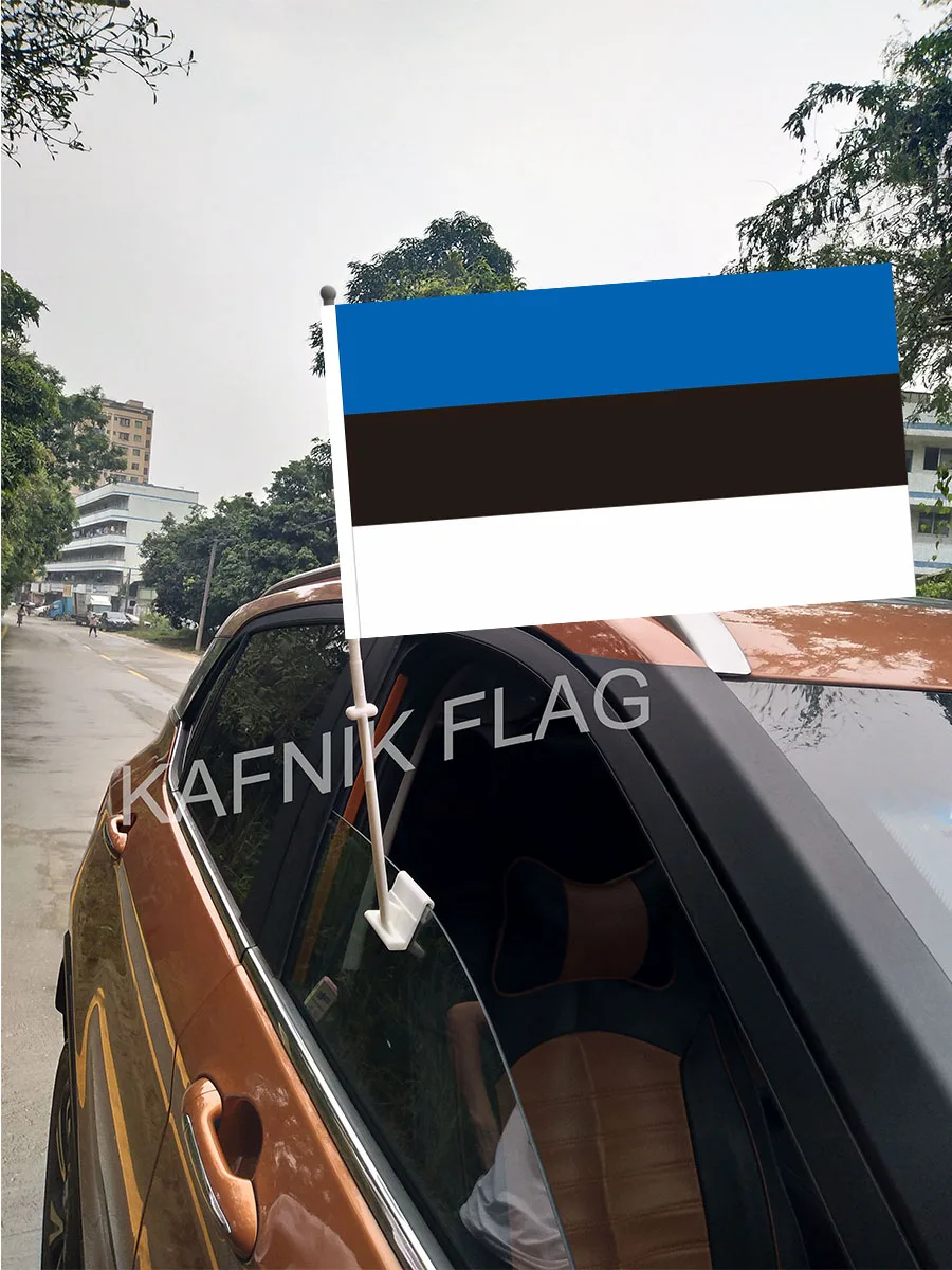 

KAFNIK,30*45 см, Эстония, автомобильные флаги и баннеры на окна, страны мира, флаги на заказ с 43/52 см флагом для украшения автомобиля