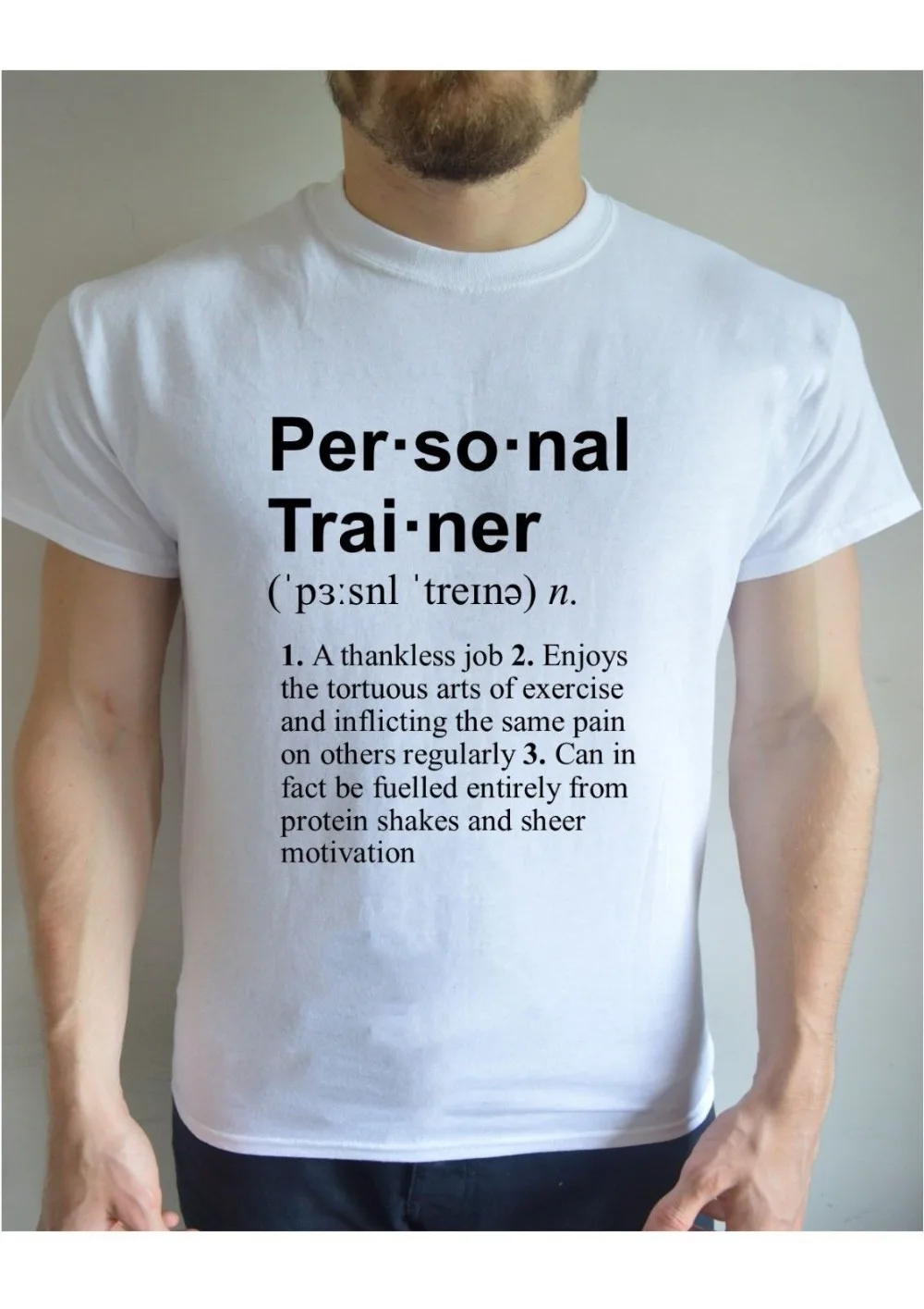 

Personal Trainer Definition Workout Men Joke Funny Printed T Shirt Exercise 2019 Fashion Pure Cotton O-Collar Men Custom T Shirt
