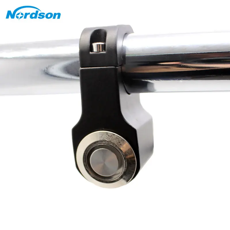 

Nordson 22mm Motorcycle Switches ATV Scooter Handlebar Headlamp Hazard Fog Light Switch ON-OFF Aluminum Manual-return Button LED