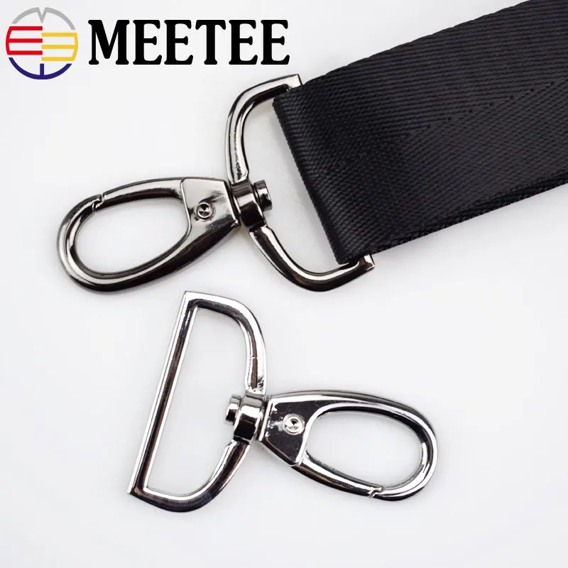 2 шт. Meetee 38 мм металлическая пряжка для сумки багажные застежки Поворотный замок