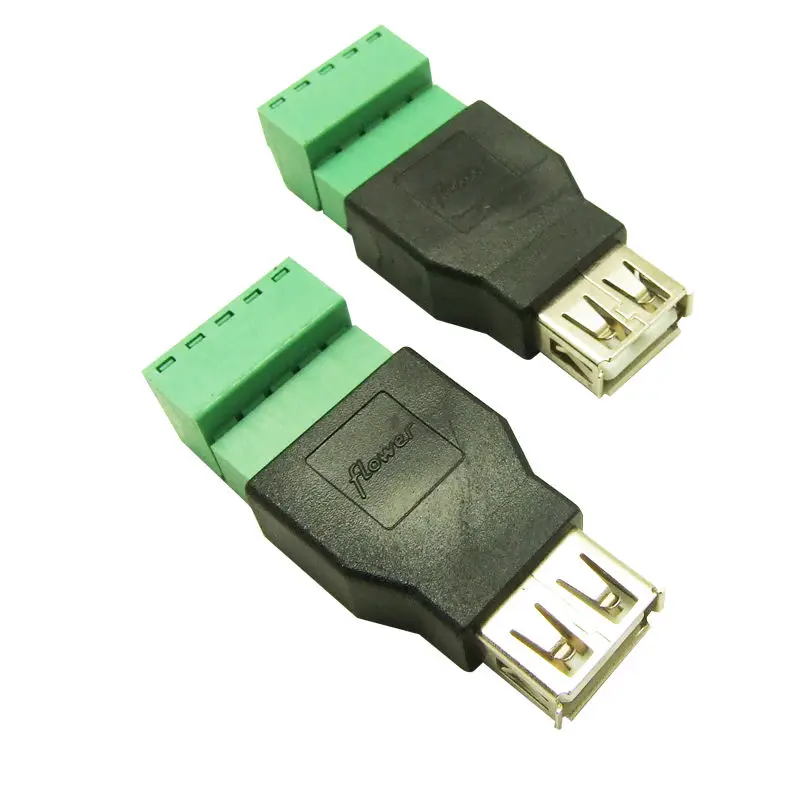 10 шт. Клеммная колодка с разъемом USB Мама-папа адаптер-конвертер 2 0 мама