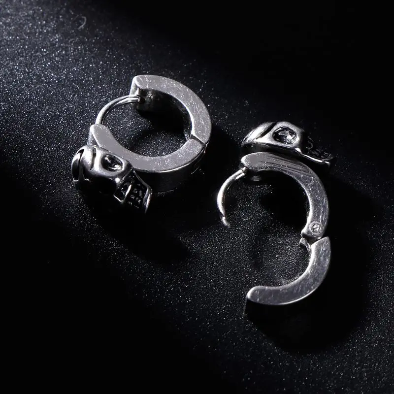 Серьги-гвоздики из нержавеющей стали для мужчин и женщин крутые украшения с