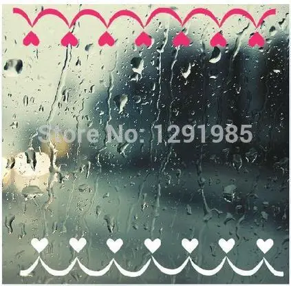 Любовь персик сердце линия Окно Стекло оригинальность декоративный настенный