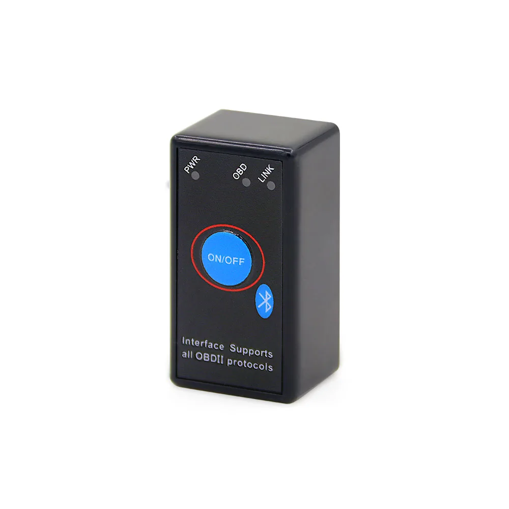 2016 Newest V1.5 A++ quality Super Mini ELM327 Bluetooth ELM 327 OBD II CAN-BUS Diagnostic Scanner TooLWith Switch |
