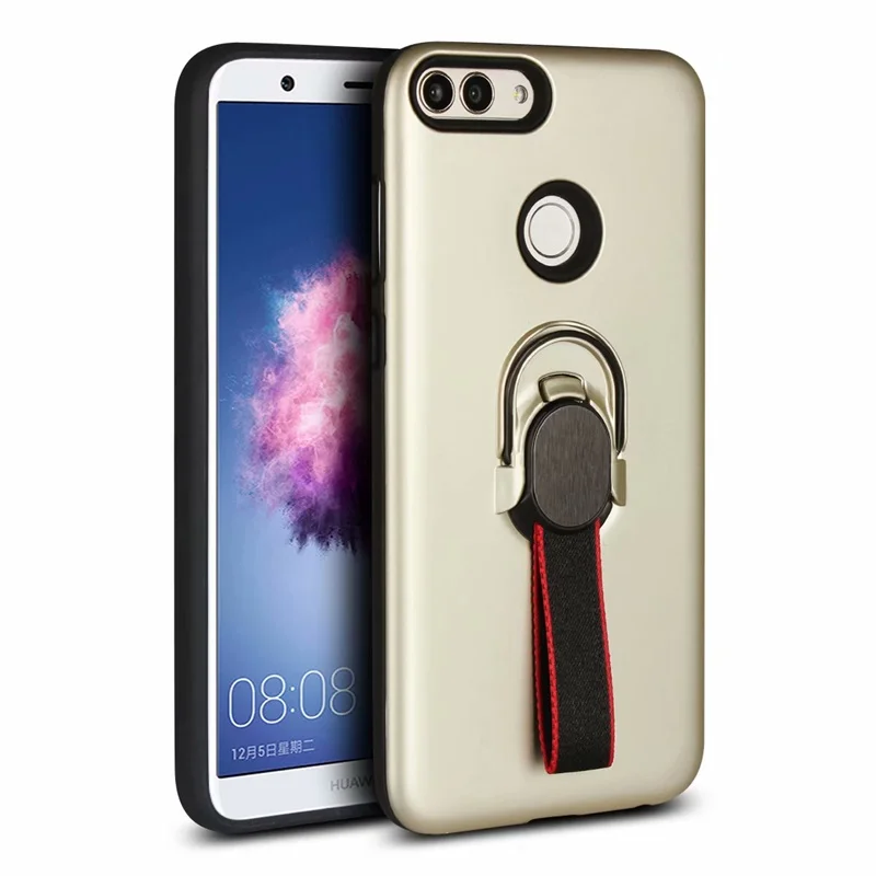 Чехол для huawei P, умный чехол, кольцо на палец, подставка, магнит, ремешок на руку, мягкий чехол для huawei P, умный FIG-LX1 чехол, 5,65 дюймов, kimTHmall