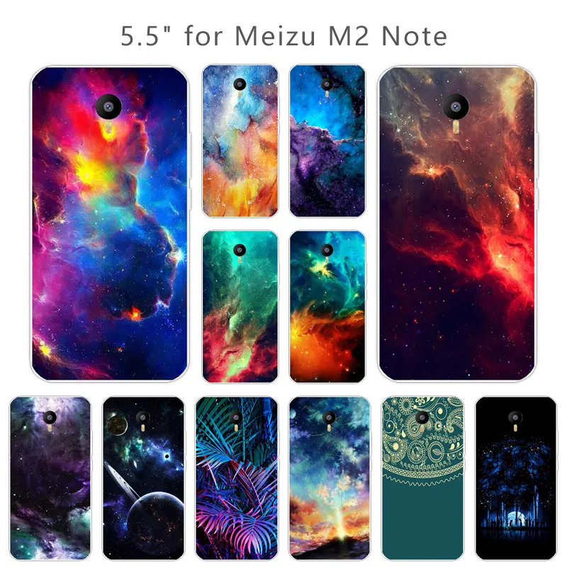 Ультратонкий силиконовый чехол для Meizu M2 Note 5 дюйма Мягкий защитный из ТПУ |
