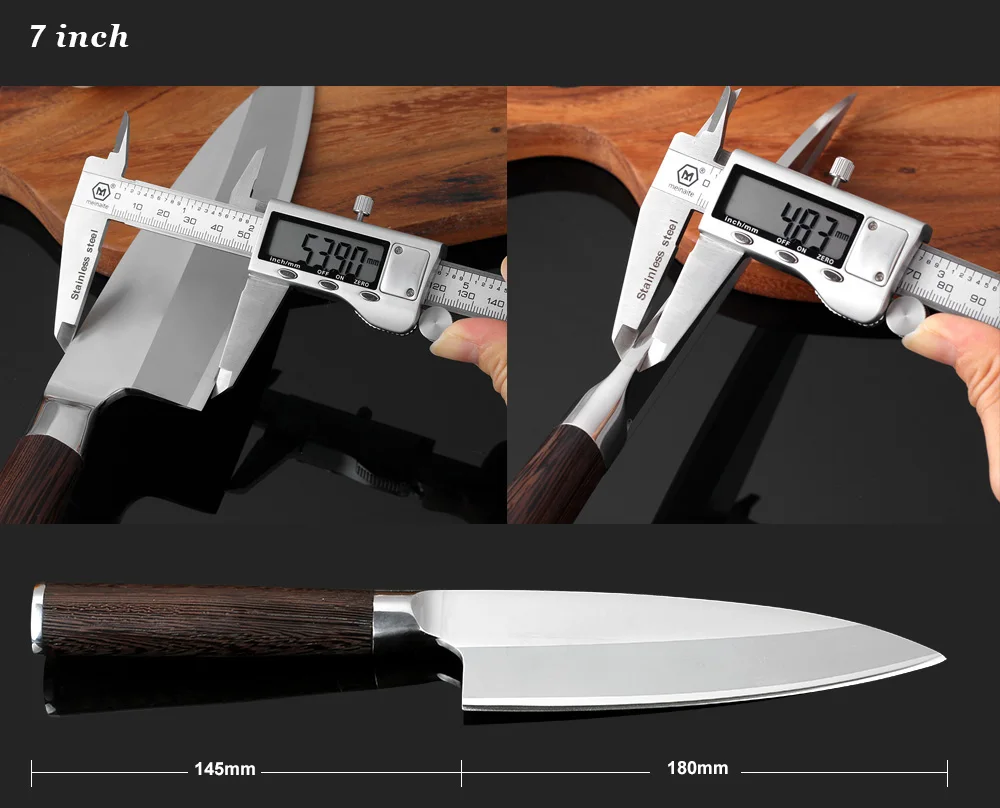 XITUO кухонный нож сырой рыбы филе лосося из нержавеющей стали Япония Santoku поварские ножи Кливер обвалки ножи хорошее качество подарок