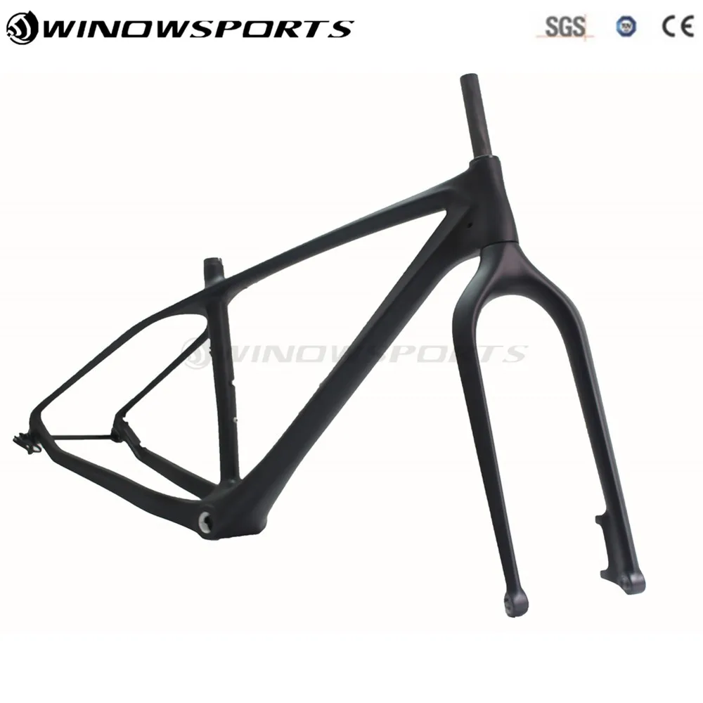 

Carbon fat bike frame with fork 26er BSA carbon snow bike frameset snow bike frame fatty frame 197 rear space