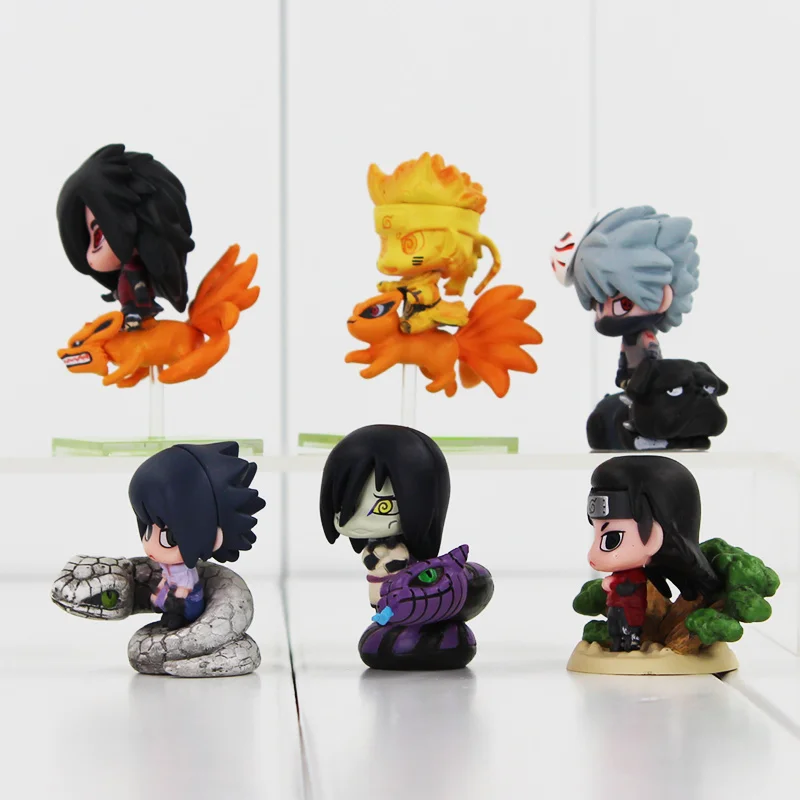 Новая версия 6 шт./лот мини Экшн фигурки из ПВХ игрушки куклы|hatake kakashi|uzumaki narutouchiha
