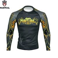 martial ours is the fury original design full sleeve rashguards fitness mma grappling shirts bjj rashguards running shirts