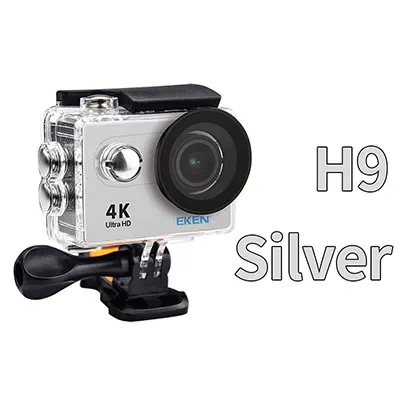 Оригинальная Экшн-камера eken H9/H9R Ultra FHD 4K 25FPS, Wifi, 30 м, водонепроницаемая, 2 экрана, 1080 p, подводная, go, Спортивная камера extreme pro - Цвет: H9 Silver