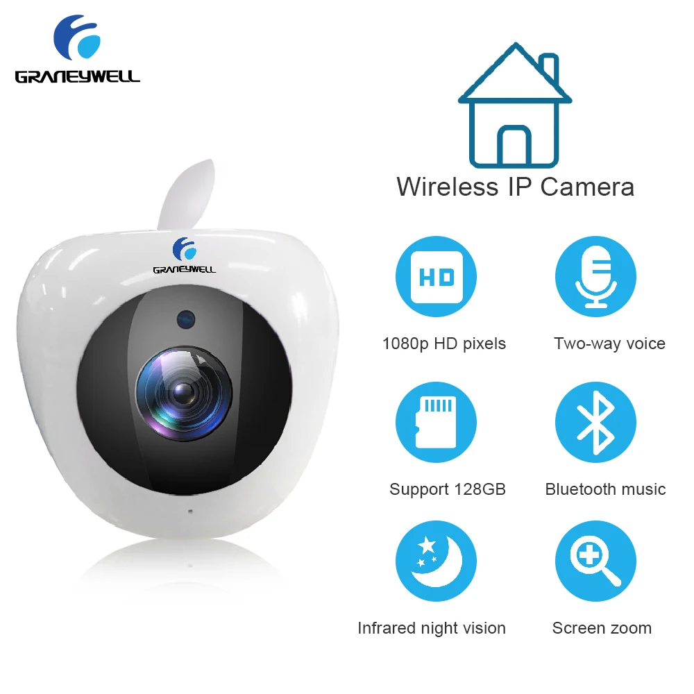 4 шт. GRANEYWELL Беспроводной IP Камера Видеоняни и радионяни Bluetooth WI-FI P2P обнаружения