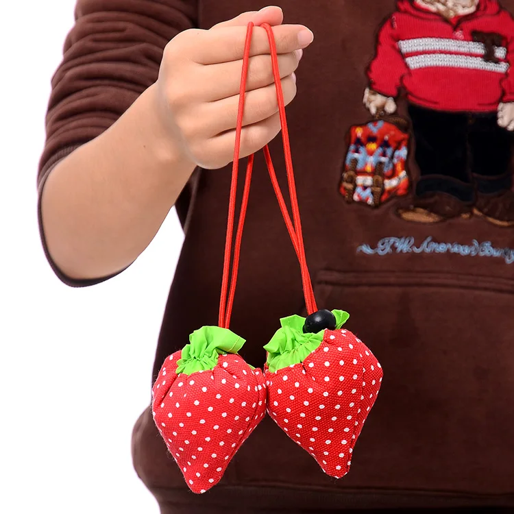 Портативный складной хозяйственная сумка мультфильм клубника супермаркет сумки