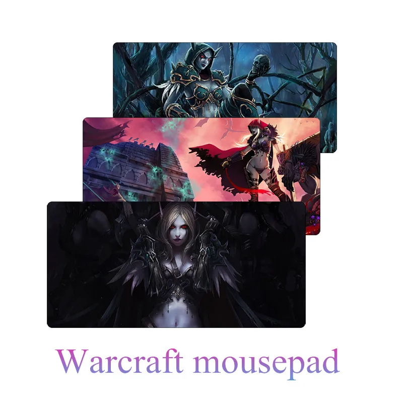 Большой игровой коврик для мыши World of Warcraft 60 х30 см геймерский с аниме сексуальный