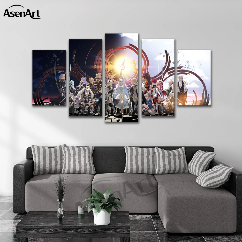 Wall Art anime the Fire Emblem Canvas Painting Artwork Printed Poster for Kids Room Home Decor Framed Ready to Hang картина | Дом и сад