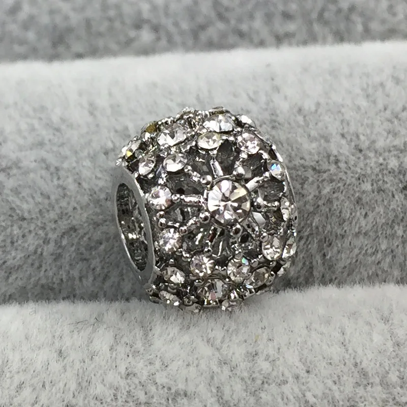 Внутреннее сияние прозрачная Хрустальная подвеска с европейскими бусами