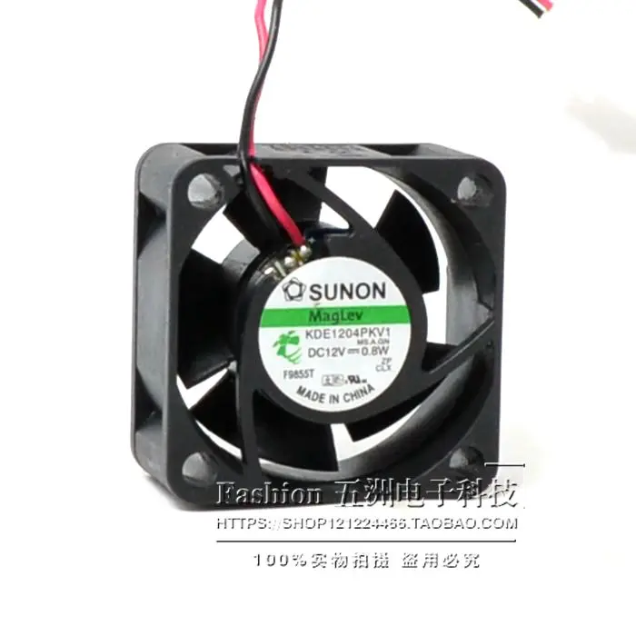 Вентилятор охлаждения сервера AVC SUNON KDE1204PKV1 MS.A.GN 40x40x20 мм 40 мм 4 см DC12V 0,8 Вт, квадратный вентилятор с 2 проводами