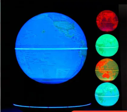 Colorful lights 15*25 см Магнитный левитационный земной шар Фэнтези звездное небо вращающийся декор для офиса ремесло Рабочий стол декор Малыш образование игрушки подарки - Цвет: Colorful lights