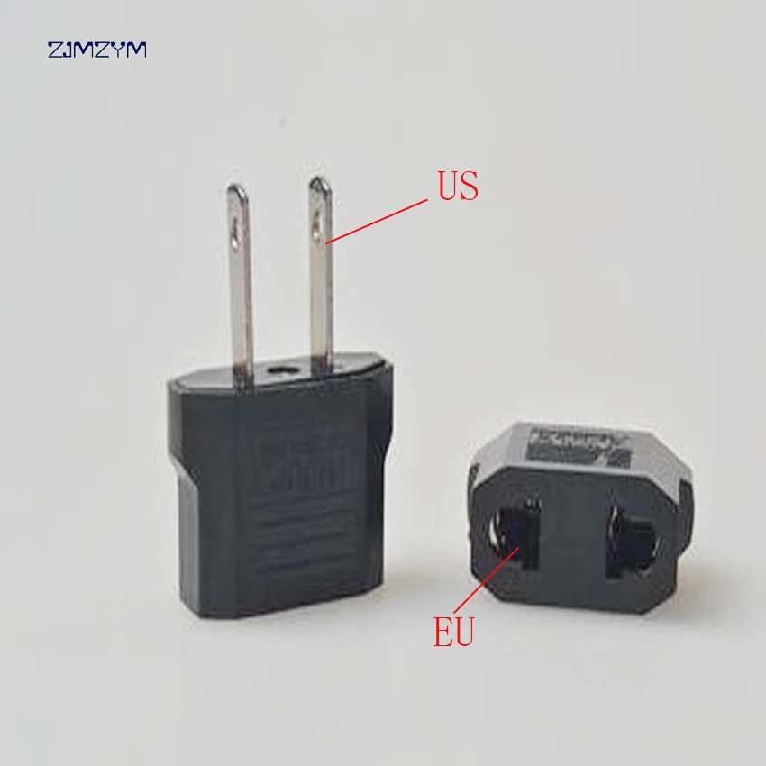 

1PC Travel Converter Adapter EU to US Adapter Converter Changeover Plug Conversion plug 2 Pin AC Power Plug Adaptor Connector