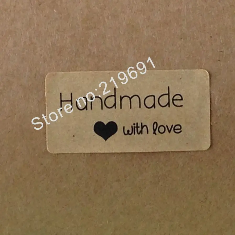 Самоклеящиеся Стикеры из крафт бумаги Thank You love 120 шт./лот|label sticker printing|label sealstickers