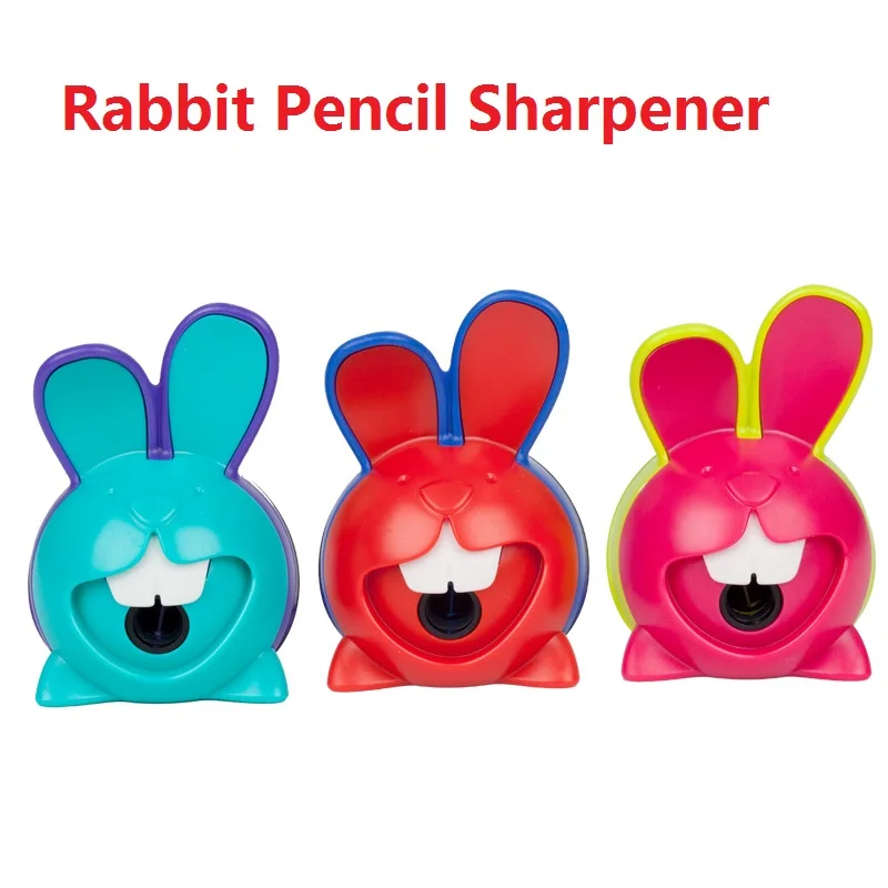 

Rabbit Pencil Sharpener Kawaii Cartoon Hare Pencil Sharpener Primary School Students Pencil Sharpener;Apontador Kawaii 3Pcs/Lot